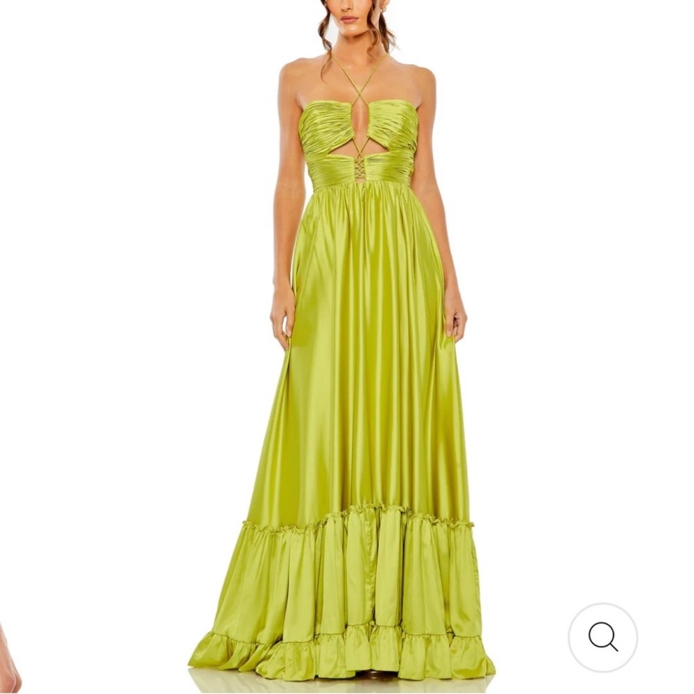 Mac Duggal Chartreuse Gown